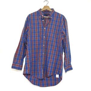Lands' End | No Iron 100% Cotton Plaid Button Down Shirt